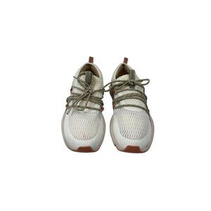 Sorel Womens Kinetic Rush Lace Sneakers Size 8 White/Brown Mesh